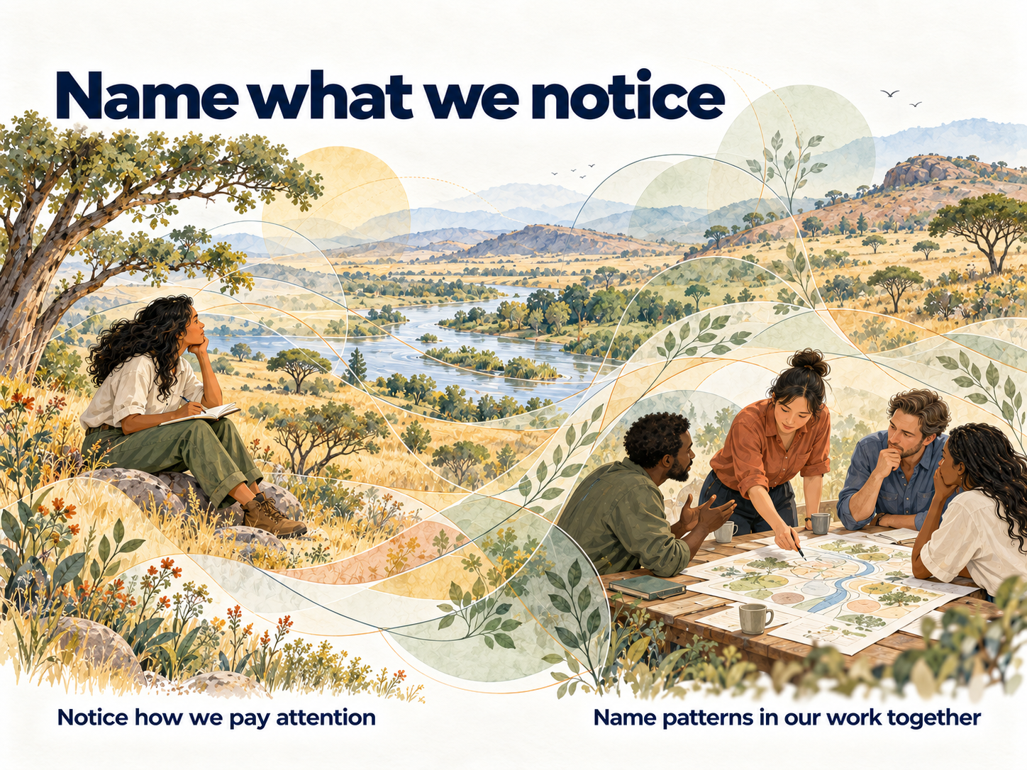 Noticing how we pay attention and naming patterns in our work together